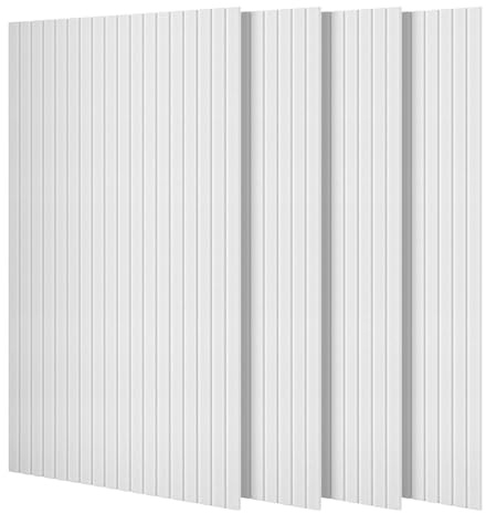 Youyijia 4 Stücke Akustikpaneele selbstklebend, 120x60x0.9cm, Schalldämmung Schallschutz wand Schallschutzplatten Akustikplatten für Tonstudio, Büro, Studio und Wanddekoration, Weiß