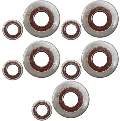 10Pcs Chainsaw Oil Seal Kit Crankshaft Oil Seal Set Replacement for MS381 MS382 MS380 Chainsaws Garden Accessories Manufacture Sourcing