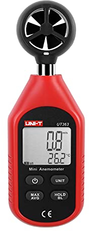 UT363 Mini Digital Anemometer High Precision Wind Measuring Instrument Hand - held Impeller Wind Speed Sensor Anemometer