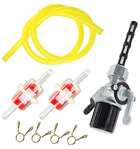 AISEN Benzinhahn mit Benzinfilter Benzinschlauch für Simson AWO S50 S51 S70 S53 SR50 SR80 MZ RT TS ES ETZ IFA 125 150 250