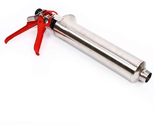 Mörtelpresse Edelstahl Fugenpistole Für Mörtel Und Zement Handmörtelpumpe Mit Zubehör 58x22 Cm