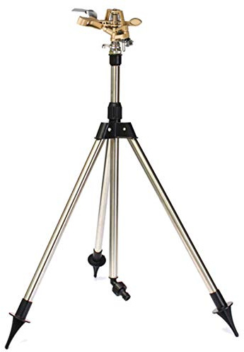 Regner-Stativ Teleskop-Stativ Mit Gartensprenger Sprinkler Rasensprenger-Stativ Macht Aus Boden-Regnern Einen Hochregner, Für Bewässerung Höherer Pflanzen, Einstellbare Höhe 45-90 Cm Klappbare Sta