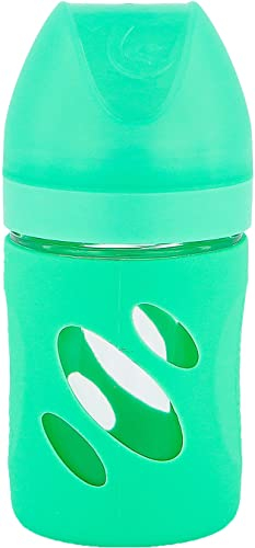 Twistshake Babyflasche aus Glas 180 ml, Anti-Kolik Sauger, BPA Frei, Ab 2 Monaten, Pastellgrün