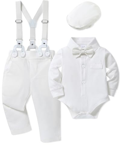 WESIDOM Baby Boy Baptism Outfit 0-24M Baby Boy Christening Clothing Set Newborn Infant Gentleman Dress Clothes