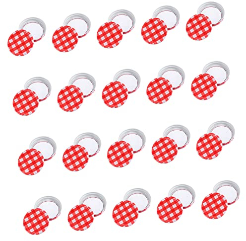 MAGICLULU Mason Jar 70mm Standard Split-type Lid Silver Tinplate Metal Cover Sealing Cap for Mason Jars 24pcs Set for Food Storage and Preservation