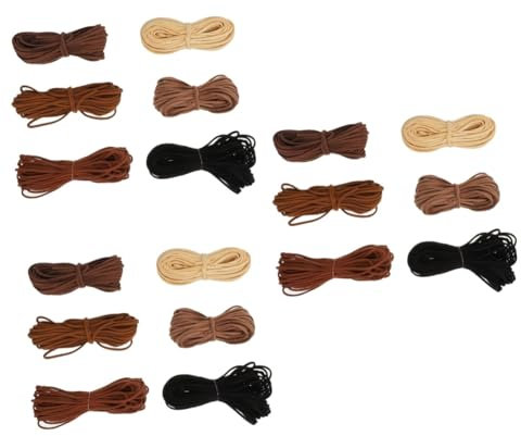 NUOBESTY 18 Stk Wildleder-chenille-seil Herrenhalsketten Halsband Aus Leder Spitze Schwarzer Spike-halsband Halsband Für Männer Lederkragen Männer Mädchen Halskette Perlen Zubehör Samt