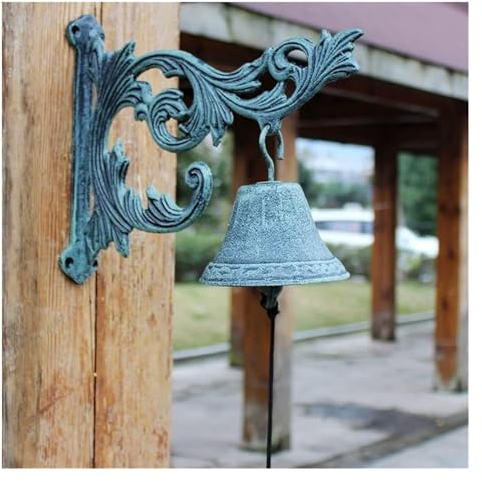 Wandglocke,Türglocke Gusseisen, Kreative Gusseisen-Gartenwanddekoration, Vintage-Türklingel aus Gusseisen