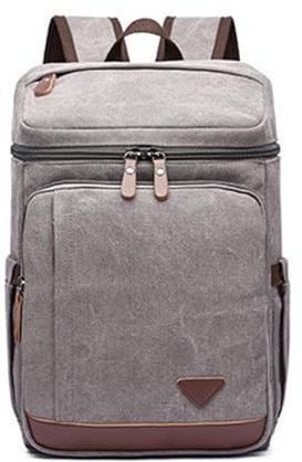 XINYASEE Herren Laptop Rucksack, Schulrucksack,Vintage Canvas Rucksack,Leichtgewicht Casual, Canvas Backpack,Casual Rucksäcke, Work School Camping Outdoor Sport (grau)