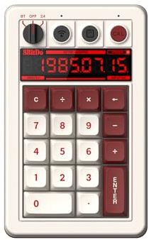 8BitDo Teclado numérico mecánico retro de 18 teclas, compatible con teclado numérico de PC y modo de calculadora estándar, intercambiable en caliente, botón de acceso directo de calculadora de PC,
