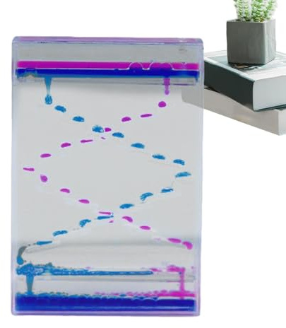 Sablier Liquide, à Mouvement Liquide | Minuterie d'huile portative en Acrylique | de Bureau Anti-Stress pour et Adultes, minuteries d'eau, sensoriels liquides, décoration de burea