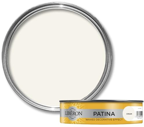 Libéron Patina Waxed Decorative Aged Effect, Cream, 150ml | Authentic aged effect, Carnauba wax formula, Durable protective finish, Ideal over Libéron Furniture Paint