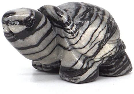 Home Collections 3,8 cm Schildkrötenstatue, natürlicher Edelstein, Kristall, Tierfiguren, Steine, Dekoration, Großhandel (Picasso-Jaspis)