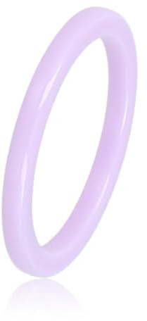 My Bendel Keramikring für Damen | 2mm schmal | Ring ist unzerbrechlich und verfärbt sich nicht | Bleibt glänzend und krazt nicht | mit Luxuriösen Geschenkverpackung