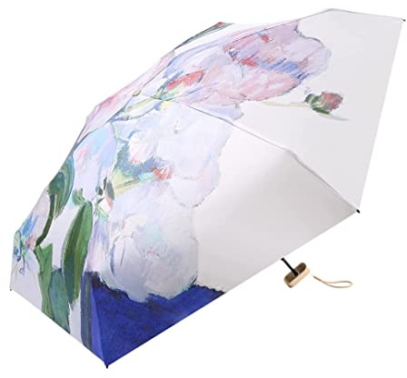 IWENZHKPA Regenschirme Manueller Klappschirm Sonnenschirm Regen Und Glanz Dual-Use-Sonnenschirm Kleiner Tragbarer Sonnenschutz Und UV-Schutz Umbrella