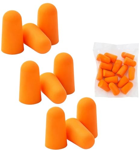 16 Pack Earplugs for Noise Reduction – Ultra Soft Reusable Ear Plugs for Sleeping, Snoring, Travel, Studying, Work, Concerts – Comfortable Hearing Protection Foam Earplugs in Storage Case (16)