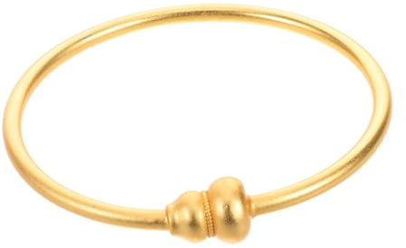 IMIKEYA Bracciale a Forma di Zucca in Stile Cinese per Donna in Rame Dorato, Design Tradizionale e Moderno, Comfort e Significato Propizio per Polso Elegante