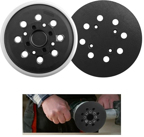 5 Inch 8 Hole Sander Backing Pad for Bosch PEX 300 AE 400 AE 125mm | Hook & Loop Random Orbit Sander Pad Replacement, Impact Resistant Low Noise Polishing Disc for Smooth Finishing