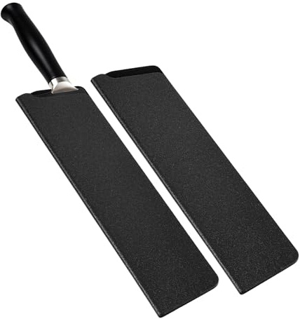 Wanmu Portacoltelli universale, 2 pezzi, custodia protettiva per coltelli da cucina, 13,5 x 3 cm, protezione per coltelli