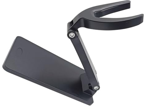 Barcode Scanner Ständer Universeller mit Faltbarer Mehrwinkelverstellung | Abs Schwarz, Kompakte Basis mit Fester Montage, für Einzelhandel und Schreibtisch