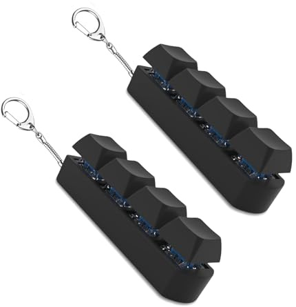 2 Pcs Keyboard Fidget Toy,Black Mini Keyboard Key Board Clicker Fidget Toy
