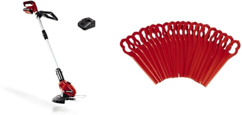 Einhell Akku-Rasentrimmer GE-CT 18 Li Kit Power X-Change (Li-Ion, 18V, Motorkopf drehbar, Flowerguard, inkl. 40 Kunststoffmesser, 2,0Ah Akku und Ladegerät)
