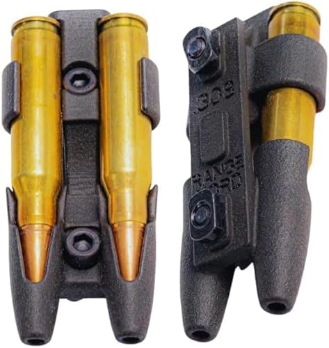 Rifle Stock Patronenhalter für M-LOK und 3M-Klebeband – Originaldesign von Rangenord – Für Kaliber .223 / .30-06 / .308 / .45-70/6.5 / .300