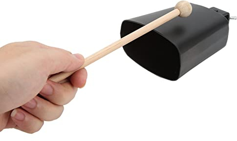 Kuhglocke Noise Maker, Metall Hand Percussion Kuhglocke Schön Langlebig für Drum Set(4 Zoll)