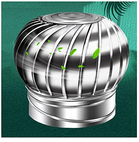 FEIYIQINGSHE Fumaiolo,Comignoli Girevoli in Acciaio Inossidabile,Ventilazione in Acciaio Inox Ventilazione del Camino Cappuccio in Acciaio Rotante Camino Cappuccio Antiscivolo(100-500 Mm),500mm