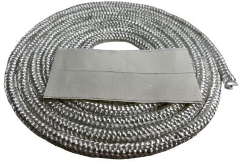 Ofendichtung - Dichtschnur Ø 8 mm - weiß - Länge 2,5 m - Runddichtung für Kaminofen - Kordeldichtung (8x8x2500mm)