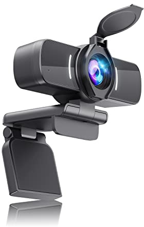 Webcam with Microphone, 1080P 30fps HD Webcams, USB 2.0 Computer Webcam, 3D Noise Reduction and Automatic Gain Web Cam for PC Mac Laptop Desktop,Video Calling, Online Classes and Video Conference
