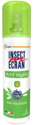INSECT ECRAN - Spray Anti-Moustiques - Protection contre les piqûres de moustiques & tiques - Peau - Actif d'origine végétale - Fabriqué en France - 100 ml