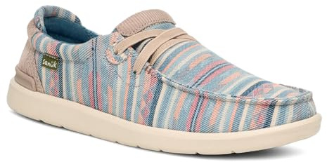 Sanuk Mocasín Shaka Lite 2, Zapato para hombre, Tonos de azul, 45 EU