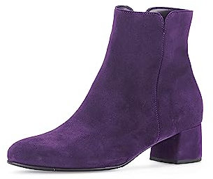 Gabor Botas de tobillo para mujer, plantilla intercambiable, mejor ajuste, Púrpura Púrpura, 35 EU