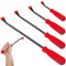 Retoo 4 Pezzi Leva di Montaggio per Pneumatici, Leva di Montaggio, Cucchiaio, Smontapneumatici, Set per Cerchio Biciclette, Auto, Moto, Utensili Ricambio Pneumatici, 8, 12, 18, 24, Rosso