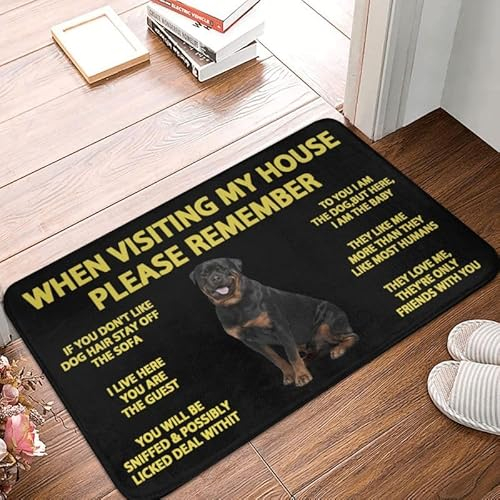 Felpudo Interior Exterior Rottweiler-Frente Cocina
