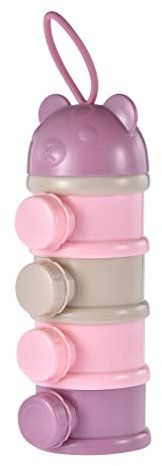 Doseur de Lait Bebe | Boite Doseuse Lait Poudre | Doseur Bébé 4 Compartiments | Bébé Poudre Lait Formule Boîte Doseuse Empilables Convient pour Les Collations, Lait en Poudre