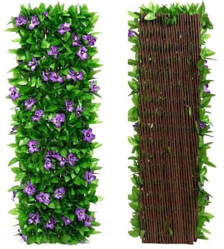 Schermatura for recinzione in edera artificiale, schermatura for giardino, siepe for la privacy, schermo for siepe espandibile, traliccio for edera, recinzione for la privacy del giardino for giardino