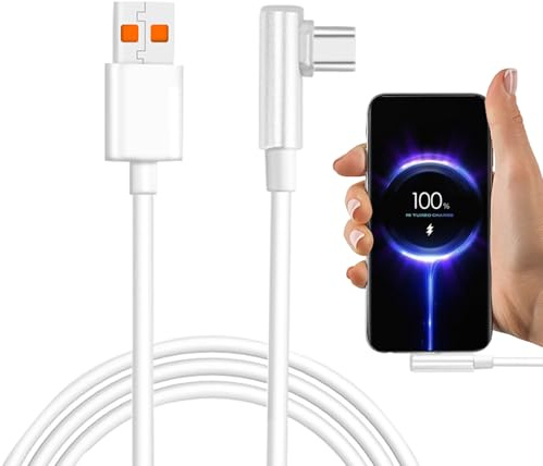 Cable de Carga 2M USB C para, 120W 6A Carga Rápida Cable USB C | Carga Turbo Rápida para 14 13 Lite/13/13 Pro/13T 12T/12/11T 10T, Note 12 Pro/11 Pro/11/10 9 Pro 11S/12