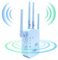 1200Mbps Repetidor WiFi,Amplificador Señal WiFi Doble Banda 5G y 2.4G,4 Antena,2 Puertos Ethernet,Modo Ap/repetidor/Router,Cobertura de 200 m²,Extensor de Red WiFi Adecuado para Casa y Oficina