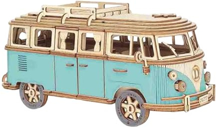 Puzzle Maquette en Bois À Construire - Tour Bus Jigsaw - Kit de Modélisme pour Adultes Et Adolescents