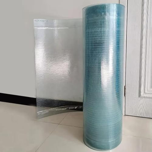 Telo per tetto in policarbonato trasparente per serra, piastra in plastica trasparente resistente per esterni e protezione antivento (0,5 x 1 m)