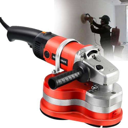 3-Head Concrete Floor Grinder, 3000W Concrete Surfaces Planer with 6 Speed Control & Extendable Handle, for Grinding Concrete Cement Marble Granite, 90° Seamless Sanding