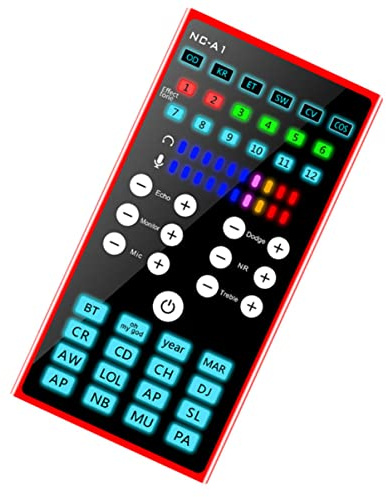 SHINEOFI 1 Stück Professionelle Voice Changer Soundkarte für Mixer Einsetzbar für Smartphones und Computer Einfach zu Bedienen Tragbar und Vielseitig