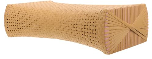 BATHVEVE Cuscino Cervicale Per Sauna in Finto Rattan Traspirante Medio 29x16x8 Cm Per Bagno Turco e Centro Benessere Accessorio Poggiatesta Leggero Portatile