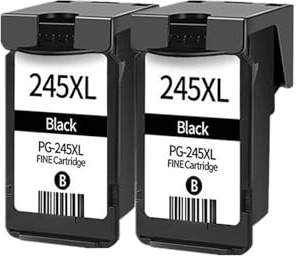 GAOLINLINOZ PG245 CL246 Tintenpatrone PG245 CL246 Ersatz for C-anon Pixma MG2922 MG2924 MG3020 MG3022 TR4520 TR4522 MX490 MX492 Drucker(2 Black)