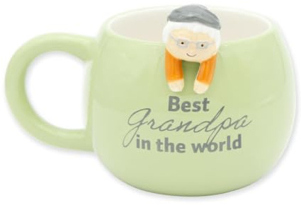 Winkee - Opa Kaffeebecher Otto I Die süße Grandpa-Tasse I XXL Tasse ca. 450 ml I Cute Coffee Mug