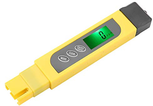 Risegun Wasserqualitätstest Meter, 3-in-1-LCD-Display TDS Digitaler Wassertester, PPM Leitwertmessgerät ±2% Ablesegenauigkeit für Schwimmbad Trinkwasser Aquarium Pools