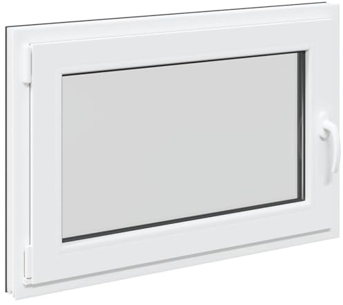 Källarfönster RISOR antracit 90 x 60 cm PVC och glas, modern källarfönsterdesign, hållbar PVC-glaskonstruktion, energieffektiv, värmeisolering, ljudisolering, roterande funktion