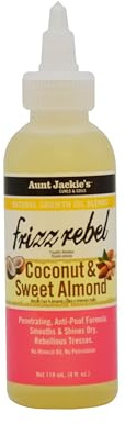 Aunt Jackie's - Aceite Capilar - Reduce Encrespamiento - Suaviza y Da Brillo - Coco y Almendra Dulce - Unisex Adulto - 118 ml