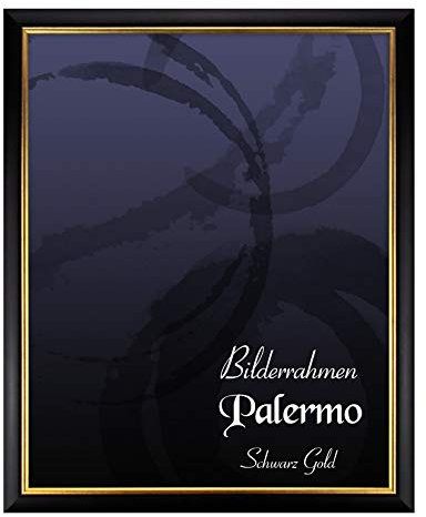 BIRAPA Palermo Cadre photo vintage 75 x 98 cm Noir doré Cadre photo antique